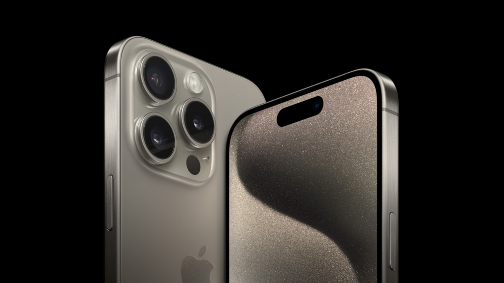Diseño del iPhone 15 Pro con bordes de titanio