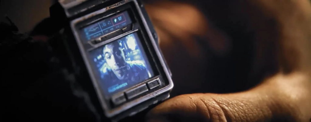 El reloj de videollamadas que usa Rain para comunicarse con Tyler